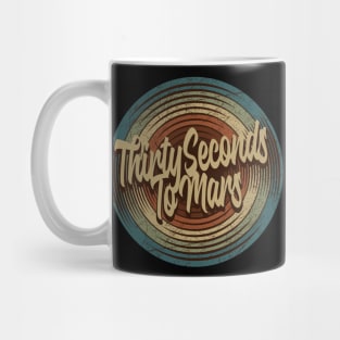 Thirty Seconds To Mars Vintage Vinyl Mug
